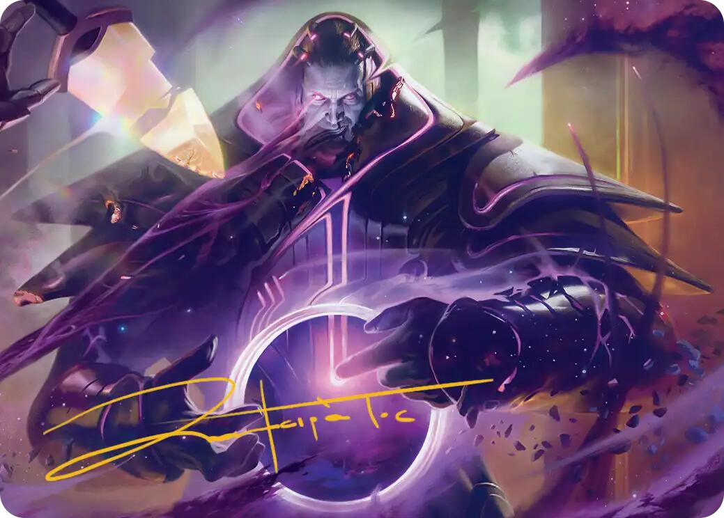 Embrace Oblivion Art Card (Gold-Stamped Signature) [Edge of Eternities Art Series] | Anubis Games and Hobby