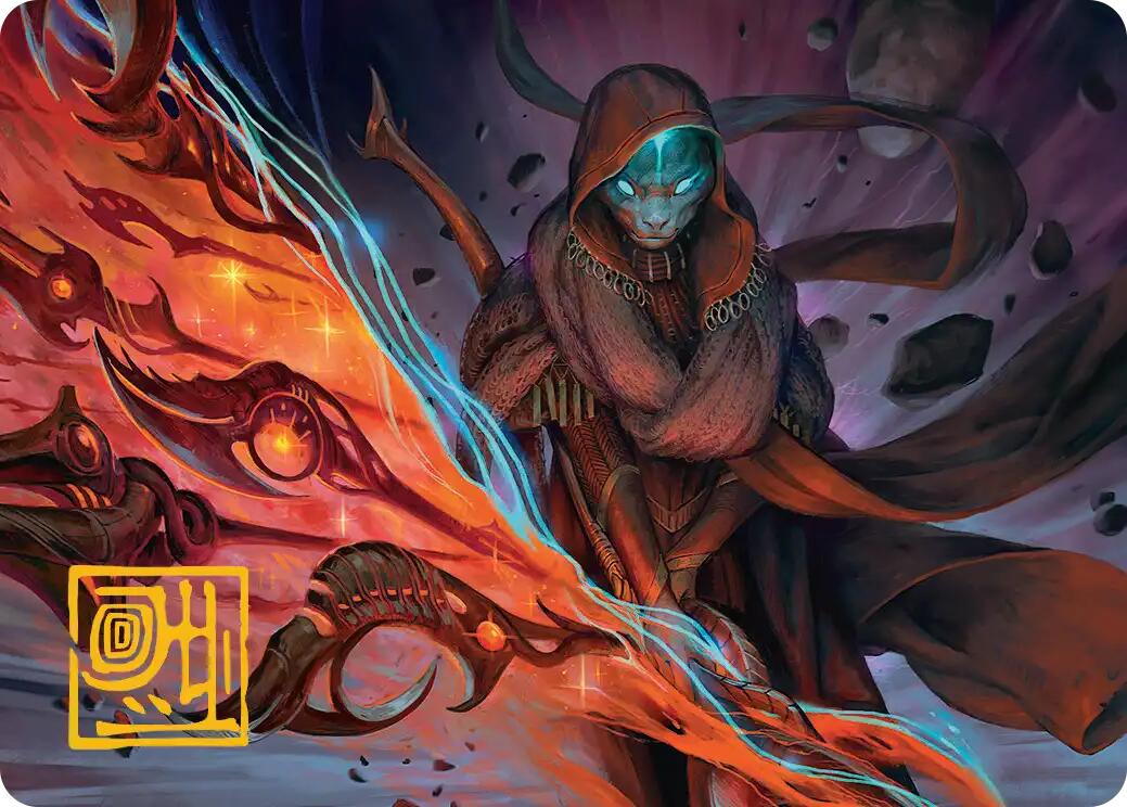 Weftstalker Ardent Art Card (Gold-Stamped Signature) [Edge of Eternities Art Series] | Anubis Games and Hobby
