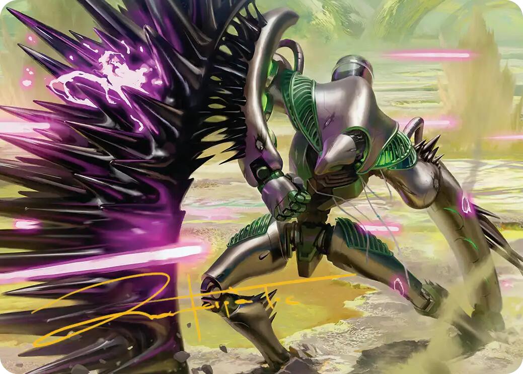 Tapestry Warden Art Card (Gold-Stamped Signature) [Edge of Eternities Art Series] | Anubis Games and Hobby