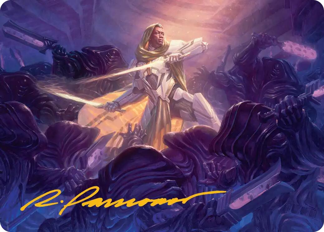 Syr Vondam, Sunstar Exemplar Art Card (Gold-Stamped Signature) [Edge of Eternities Art Series] | Anubis Games and Hobby