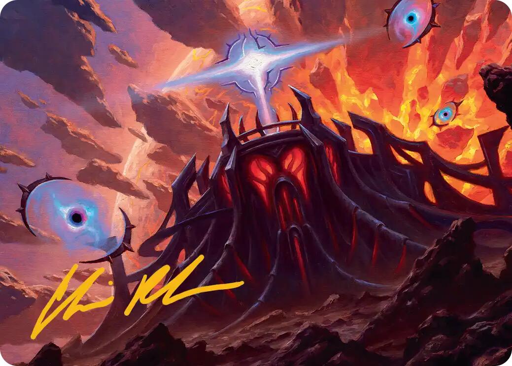 Secluded Starforge Art Card (Gold-Stamped Signature) [Edge of Eternities Art Series] | Anubis Games and Hobby