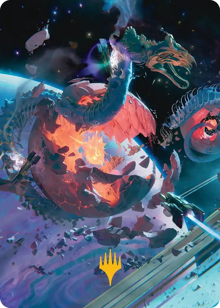 Scavenger Grounds Art Card (47/54) (Gold-Stamped Planeswalker Symbol) [Edge of Eternities Art Series] | Anubis Games and Hobby