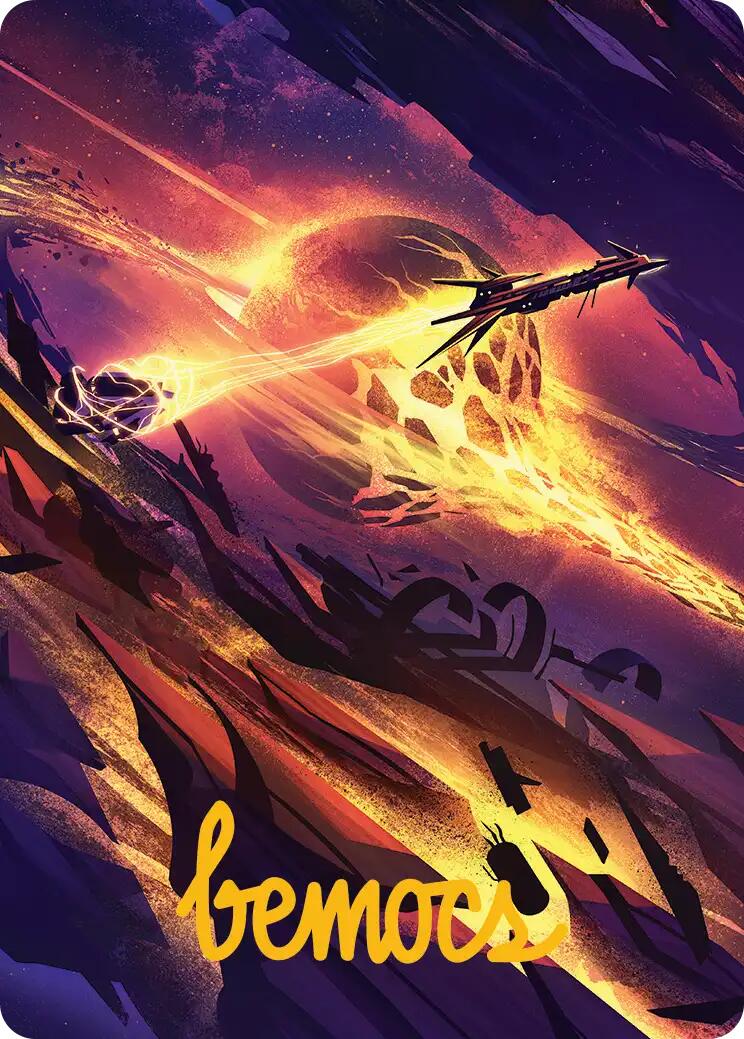 Scavenger Grounds Art Card (53/54) (Gold-Stamped Signature) [Edge of Eternities Art Series] | Anubis Games and Hobby