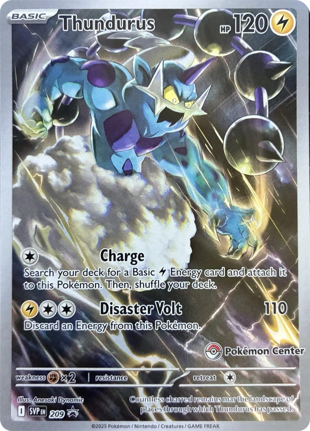 Thundurus (209) (Pokemon Center Exclusive) [Scarlet & Violet: Black Star Promos] | Anubis Games and Hobby