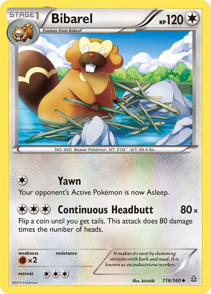 Bibarel (118/160) [XY: Primal Clash] | Anubis Games and Hobby