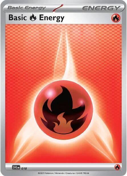 Basic Fire Energy (018) [Scarlet & Violet: Black Bolt] | Anubis Games and Hobby