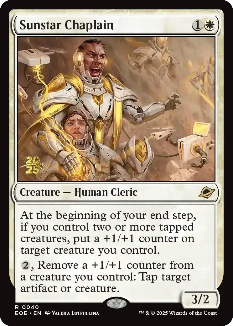Sunstar Chaplain [Edge of Eternities Prerelease Promos] | Anubis Games and Hobby