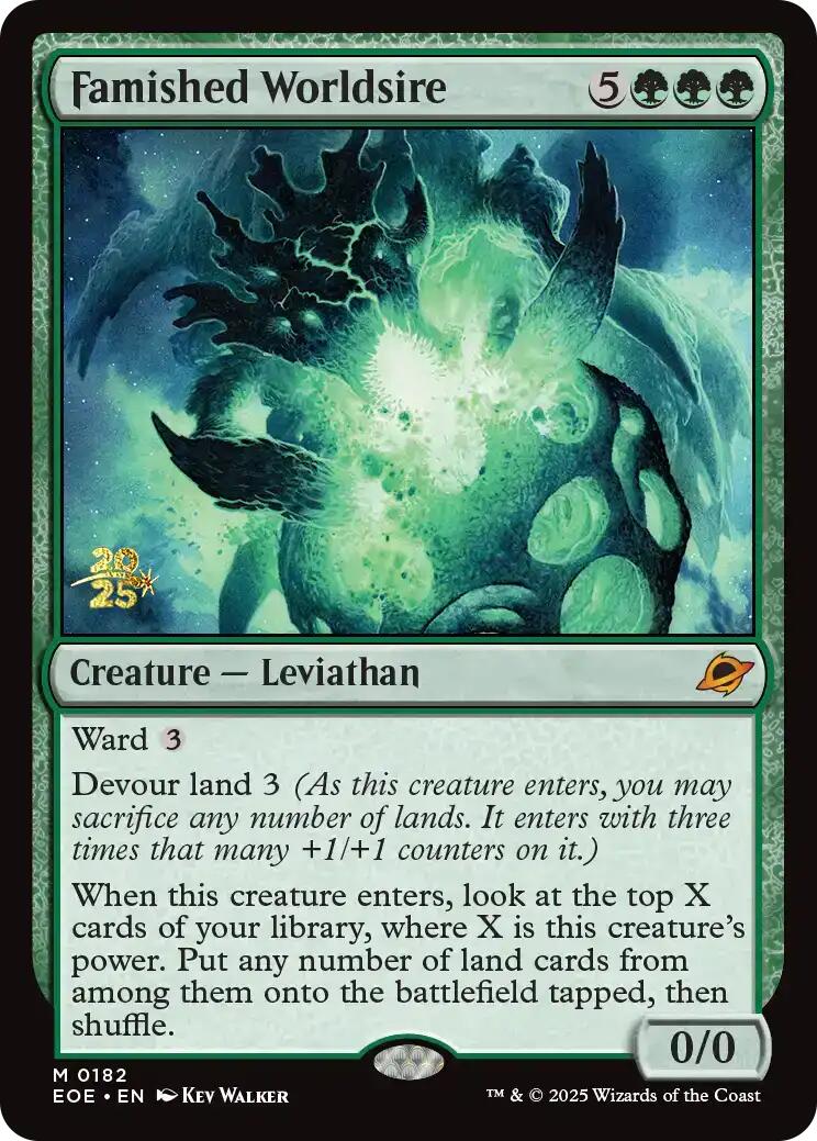 Famished Worldsire [Edge of Eternities Prerelease Promos] | Anubis Games and Hobby