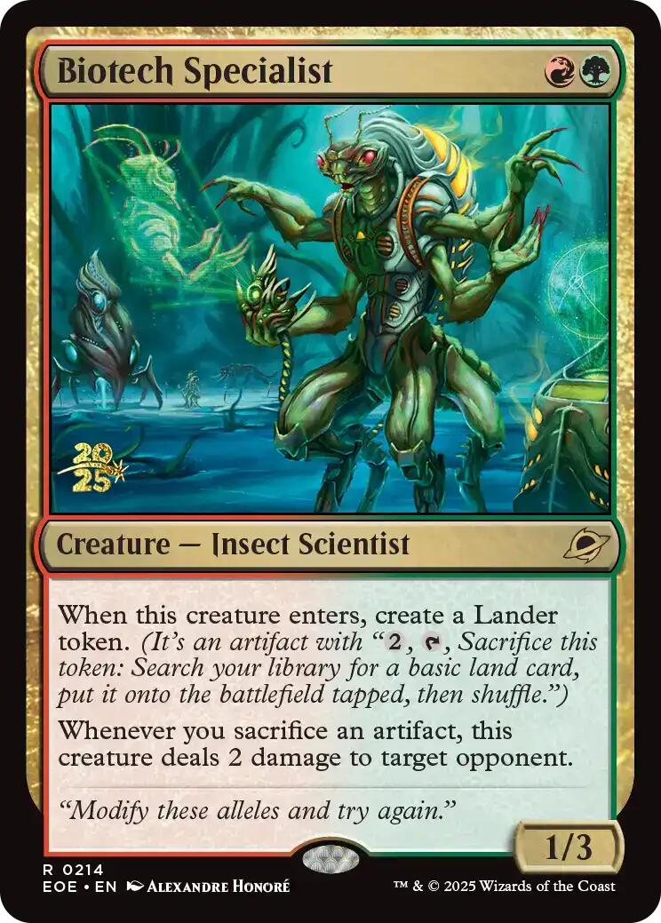 Biotech Specialist [Edge of Eternities Prerelease Promos] | Anubis Games and Hobby