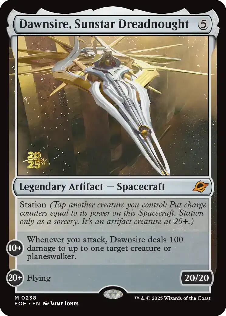 Dawnsire, Sunstar Dreadnought [Edge of Eternities Prerelease Promos] | Anubis Games and Hobby