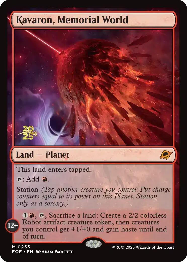 Kavaron, Memorial World [Edge of Eternities Prerelease Promos] | Anubis Games and Hobby