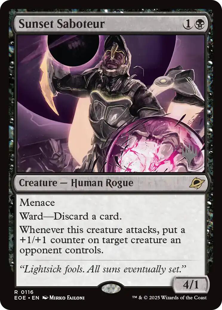 Sunset Saboteur [Edge of Eternities Promo Pack] | Anubis Games and Hobby