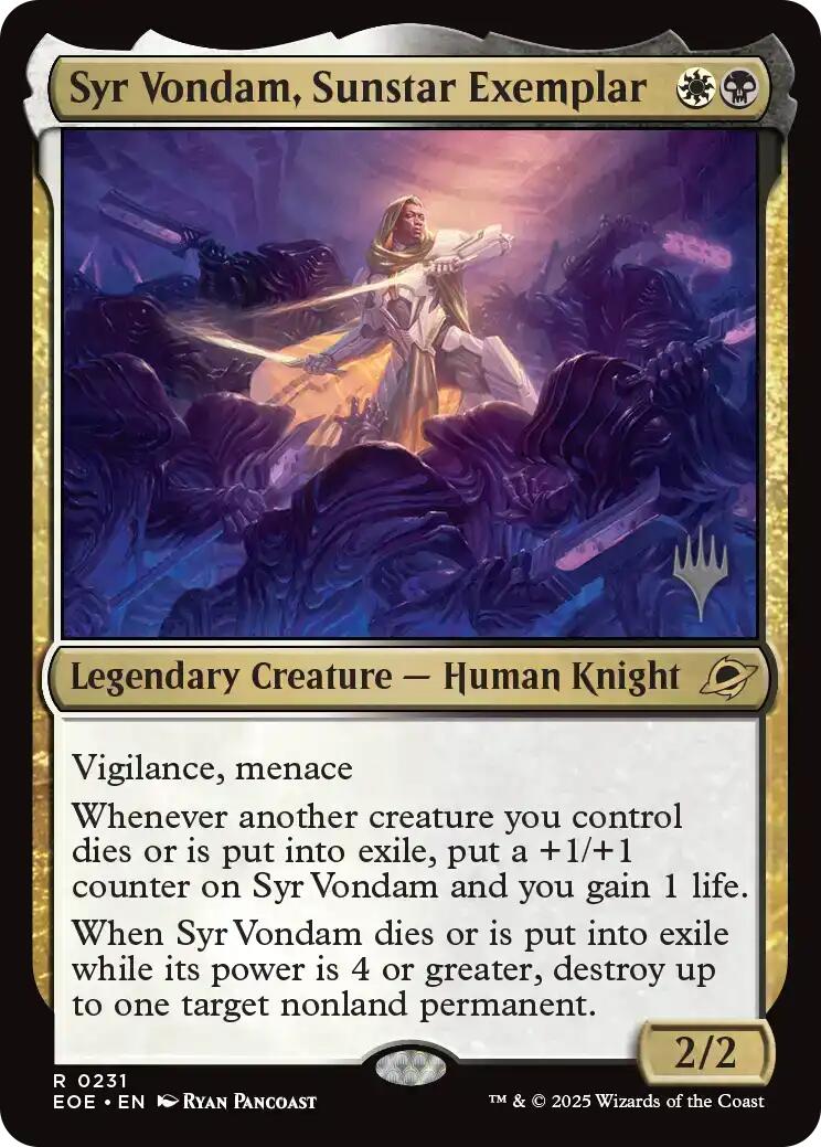 Syr Vondam, Sunstar Exemplar [Edge of Eternities Promo Pack] | Anubis Games and Hobby