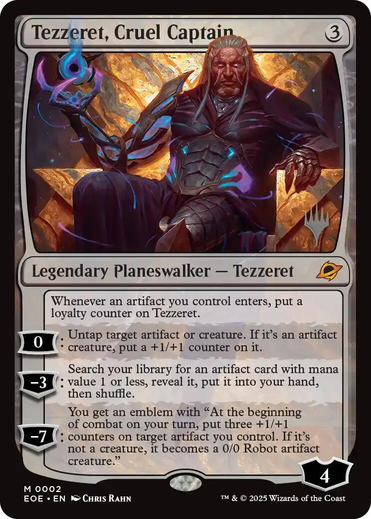 Tezzeret, Cruel Captain [Edge of Eternities Promo Pack] | Anubis Games and Hobby