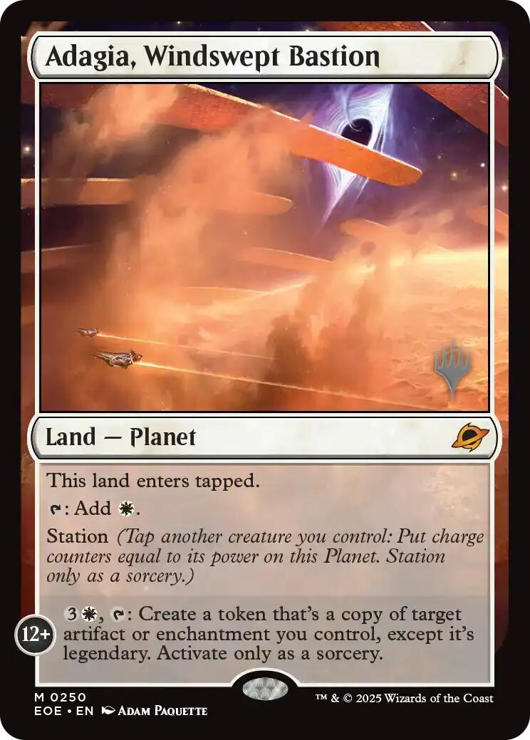 Adagia, Windswept Bastion [Edge of Eternities Promo Pack] | Anubis Games and Hobby