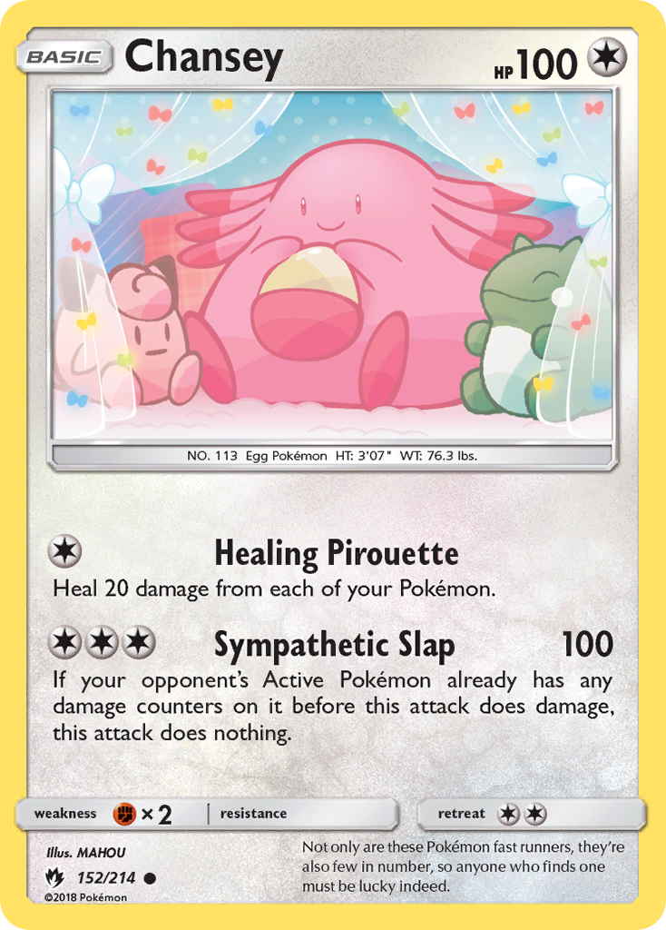 Chansey (152/214) [Sun & Moon: Lost Thunder] | Anubis Games and Hobby