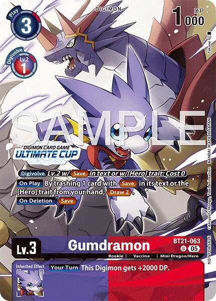 Gumdramon [BT21-063] (Ultimate Cup 25-26 Season 2) [World Convergence] | Anubis Games and Hobby