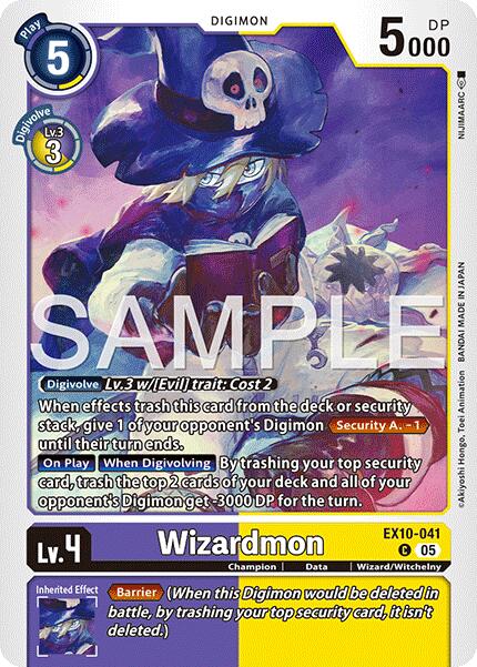 Wizardmon [EX10-041] [Sinister Order] | Anubis Games and Hobby