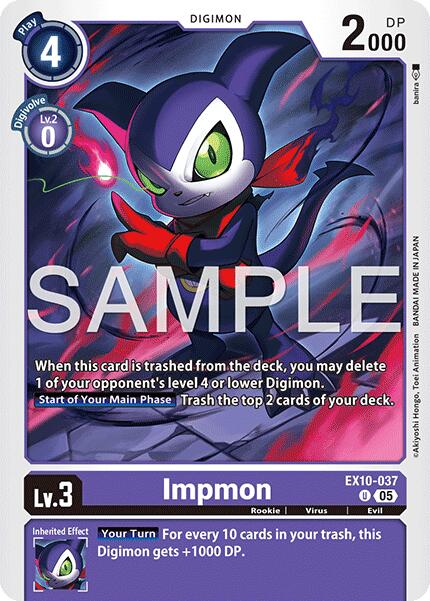 Impmon [EX10-037] [Sinister Order] | Anubis Games and Hobby