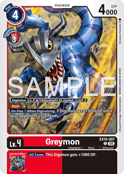 Greymon [EX10-007] [Sinister Order] | Anubis Games and Hobby