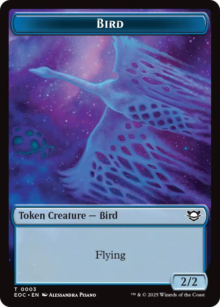 Bird // Pest Double-Sided Token [Edge of Eternities Commander Tokens] | Anubis Games and Hobby