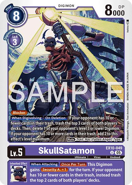 SkullSatamon [EX10-049] [Sinister Order] | Anubis Games and Hobby