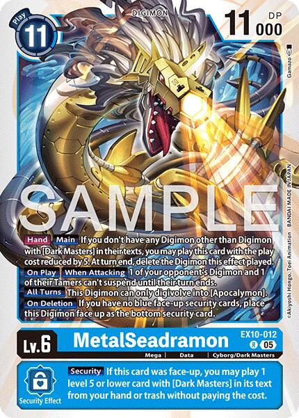 MetalSeadramon [EX10-012] [Sinister Order] | Anubis Games and Hobby