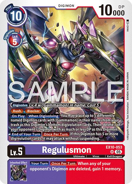 Regulusmon [EX10-053] [Sinister Order] | Anubis Games and Hobby