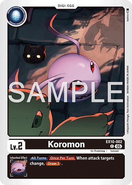 Koromon [EX10-002] [Sinister Order] | Anubis Games and Hobby
