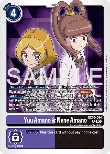 Yuu Amano & Nene Amano [EX10-064] [Sinister Order] | Anubis Games and Hobby
