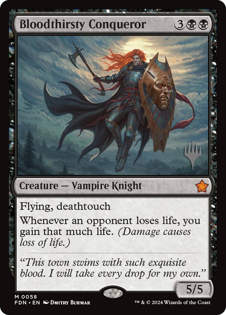 Bloodthirsty Conqueror (Promo Pack) [Foundations Promos] | Anubis Games and Hobby