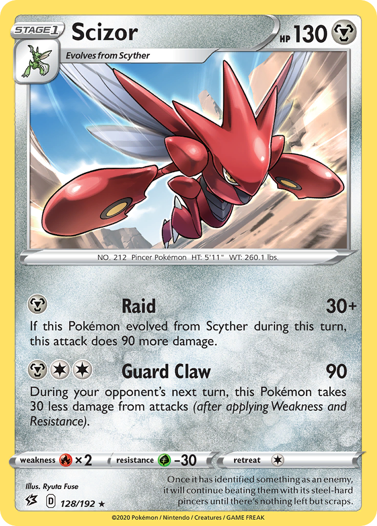 Scizor (128/192) [Sword & Shield: Rebel Clash] | Anubis Games and Hobby