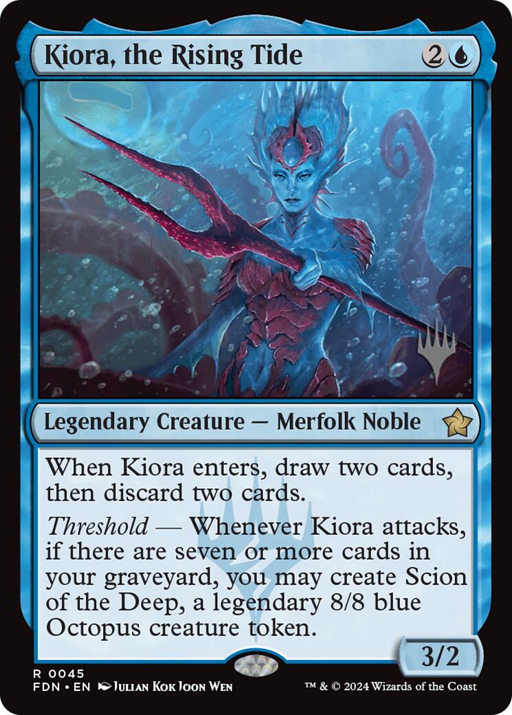 Kiora, the Rising Tide [Edge of Eternities Promo Pack] | Anubis Games and Hobby