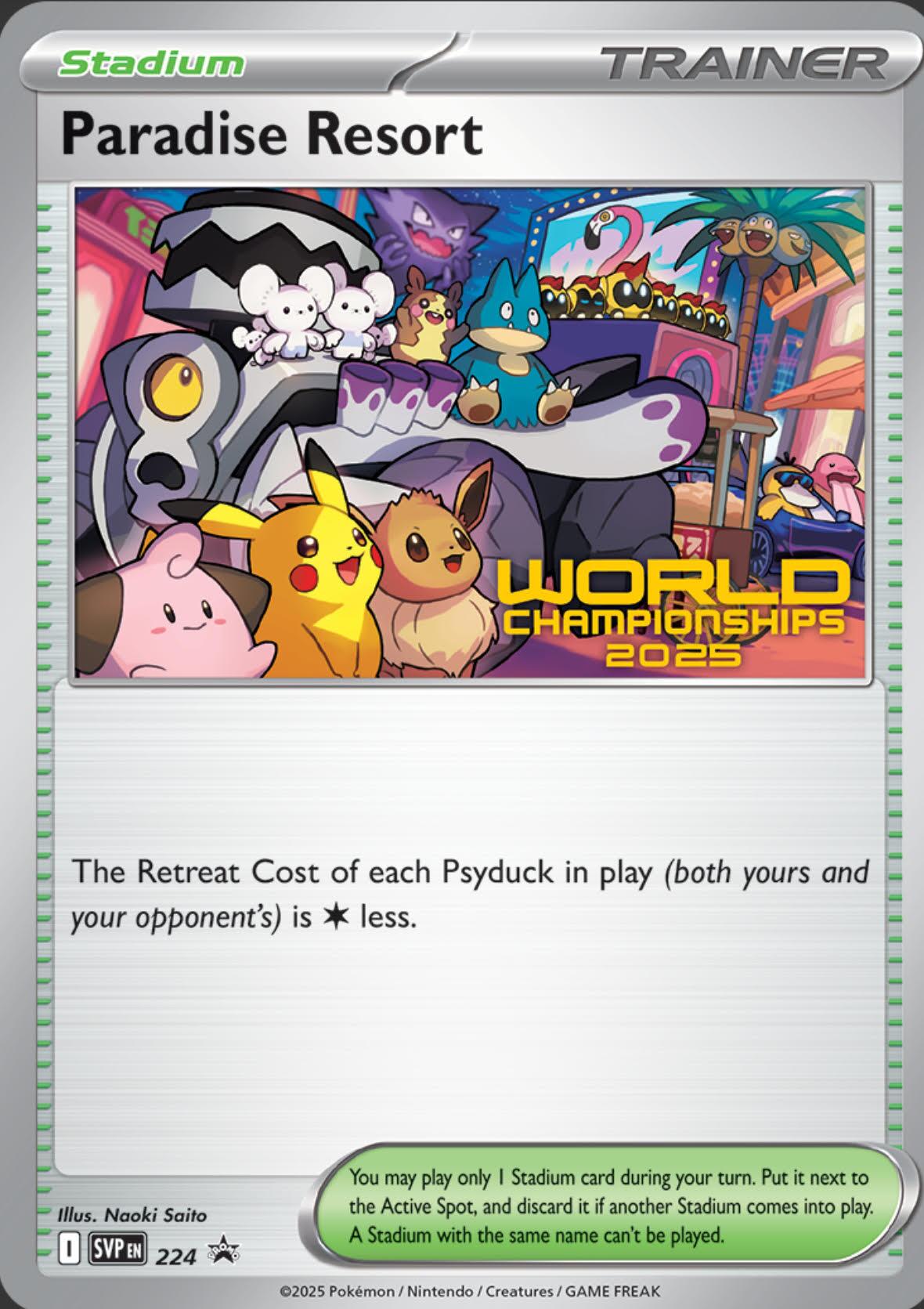 Paradise Resort (224) (World Championships 2025) [Scarlet & Violet: Black Star Promos] | Anubis Games and Hobby