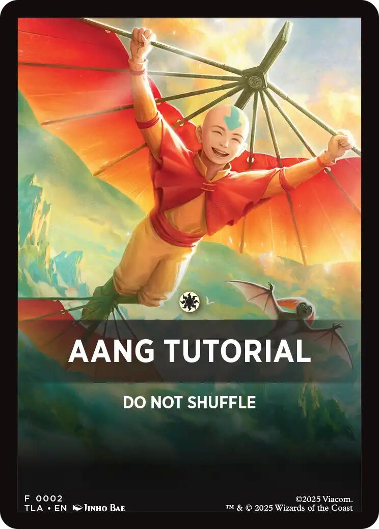 Aang Tutorial Theme Card [Avatar: The Last Airbender Tokens] | Anubis Games and Hobby