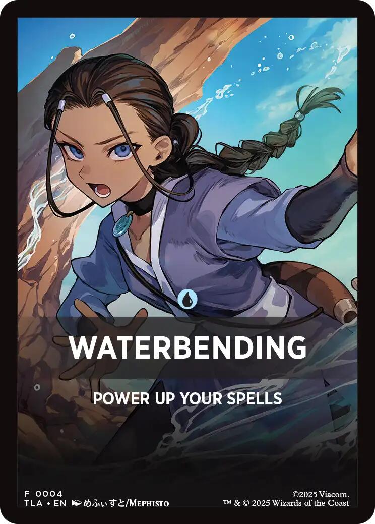 Waterbending Theme Card [Avatar: The Last Airbender Tokens] | Anubis Games and Hobby