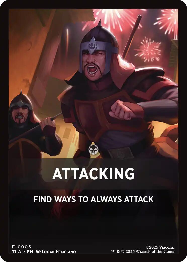 Attacking Theme Card [Avatar: The Last Airbender Tokens] | Anubis Games and Hobby
