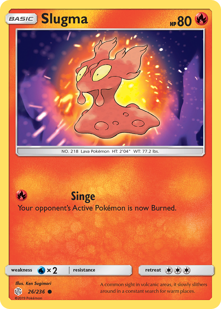 Slugma (26/236) [Sun & Moon: Cosmic Eclipse] | Anubis Games and Hobby