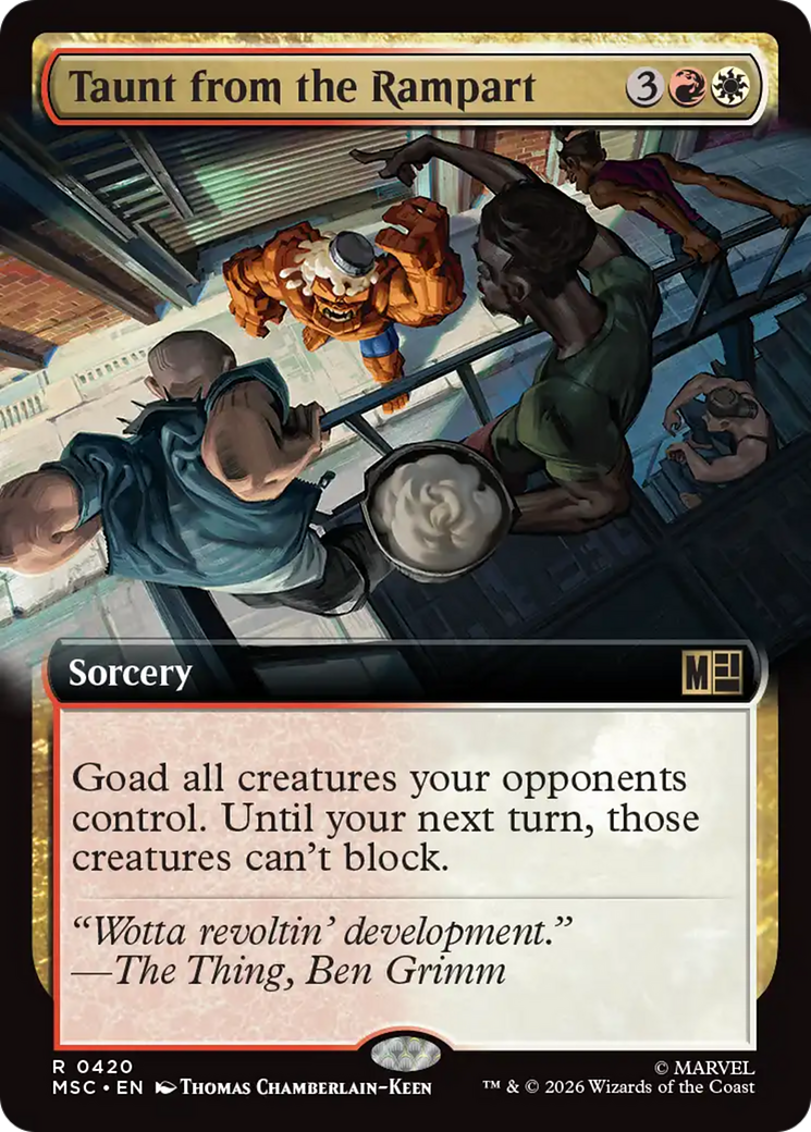 Taunt from the Rampart (Extended Art) [Marvel Super Heroes Commander] | Anubis Games and Hobby