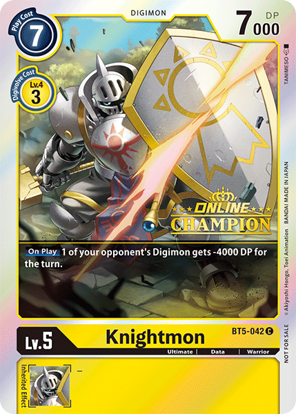 Knightmon [BT5-042] (Online Champion) [Battle of Omni Promos] | Anubis Games and Hobby