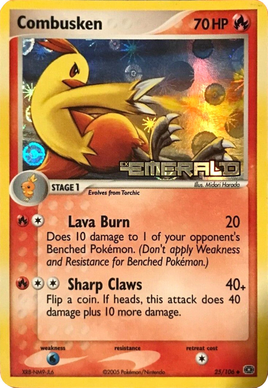 Combusken (25/106) (Stamped) [EX: Emerald] | Anubis Games and Hobby