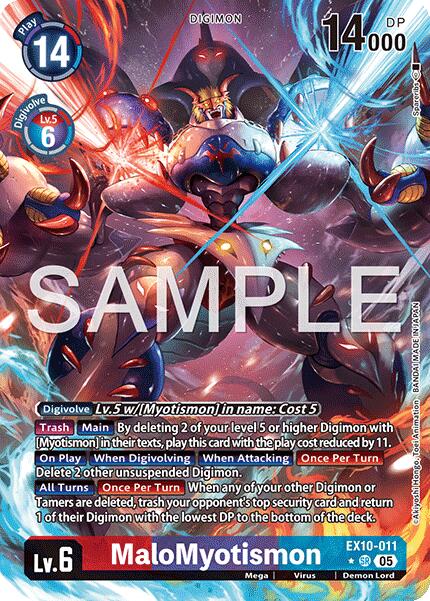 MaloMyotismon [EX10-011] (Alternate Art) [Sinister Order] | Anubis Games and Hobby