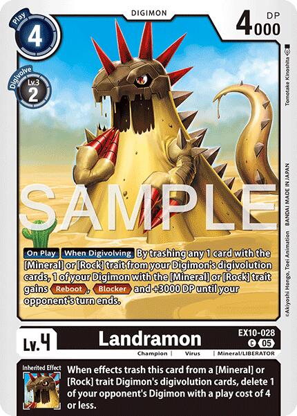 Landramon [EX10-028] [Sinister Order] | Anubis Games and Hobby