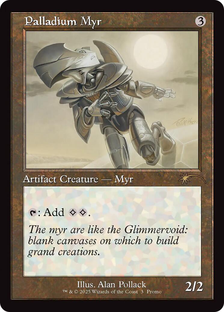 Palladium Myr (Retro Frame) [Standard Showdown Promos] | Anubis Games and Hobby