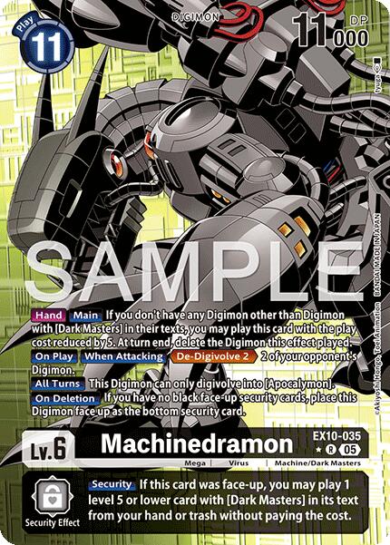 Machinedramon [EX10-035] (Alternate Art) [Sinister Order] | Anubis Games and Hobby