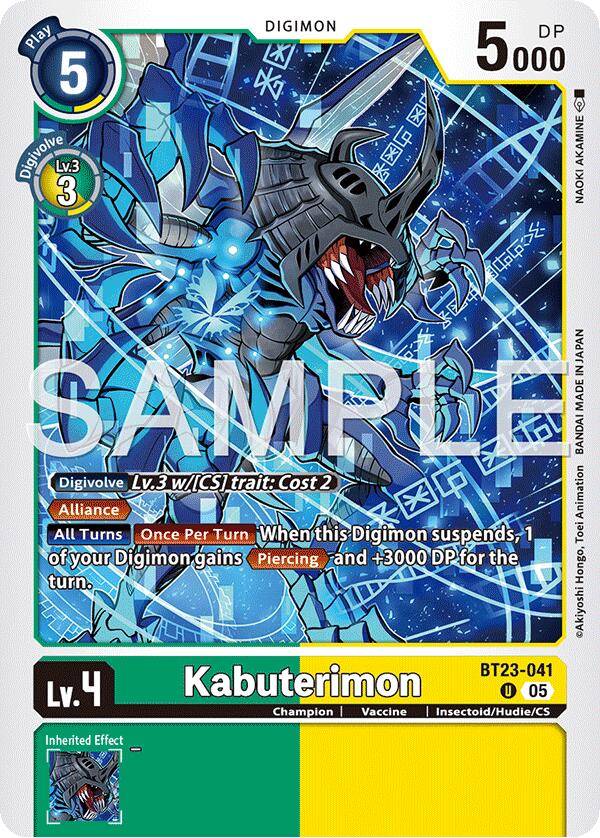 Kabuterimon [BT23-041] [Hackers' Slumber] | Anubis Games and Hobby
