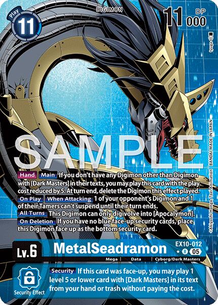 MetalSeadramon [EX10-012] (Alternate Art) [Sinister Order] | Anubis Games and Hobby