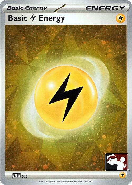 Basic Lightning Energy (012) (Cosmos Holo) [Prize Pack Series Seven] | Anubis Games and Hobby