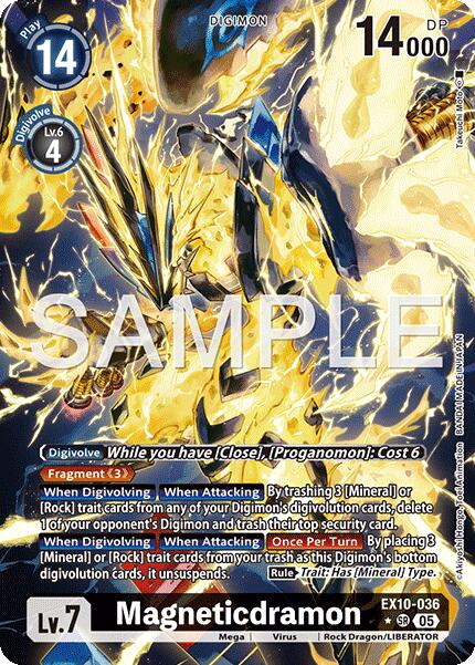 Magneticdramon [EX10-036] (Alternate Art) [Sinister Order] | Anubis Games and Hobby