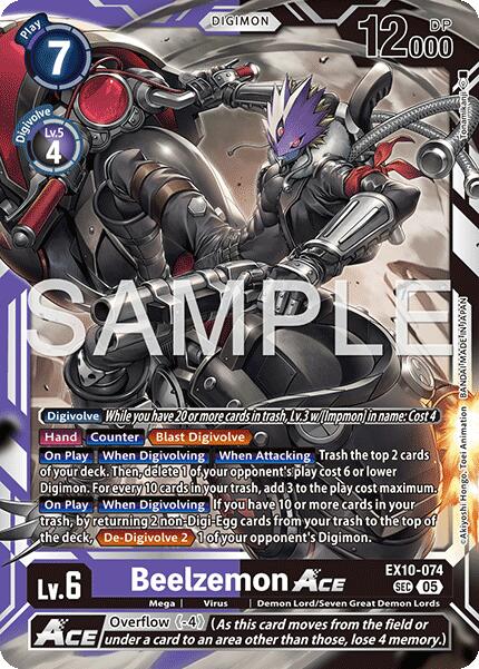 Beelzemon ACE [EX10-074] [Sinister Order] | Anubis Games and Hobby